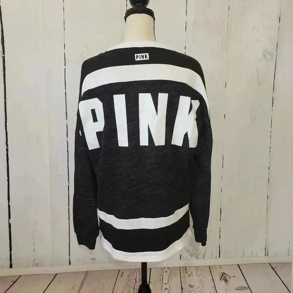 PINK Victoria's Secret Lace Front Sweatshirt - Picture 3 of 6